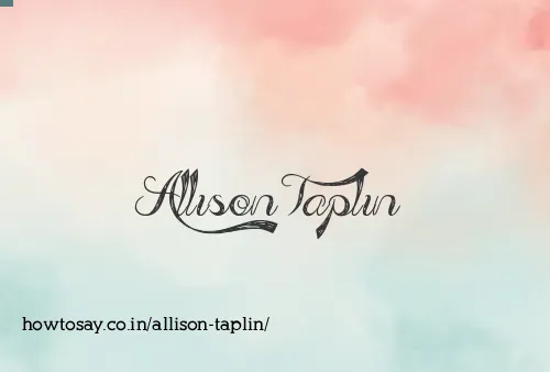 Allison Taplin