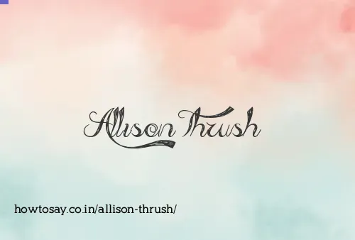 Allison Thrush