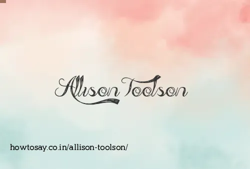 Allison Toolson