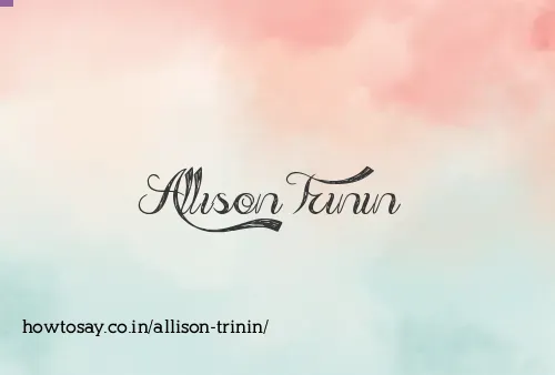 Allison Trinin