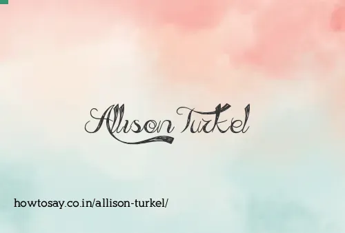 Allison Turkel