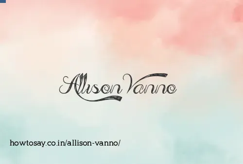 Allison Vanno