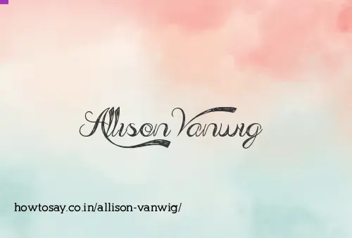 Allison Vanwig