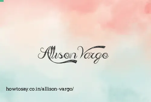 Allison Vargo