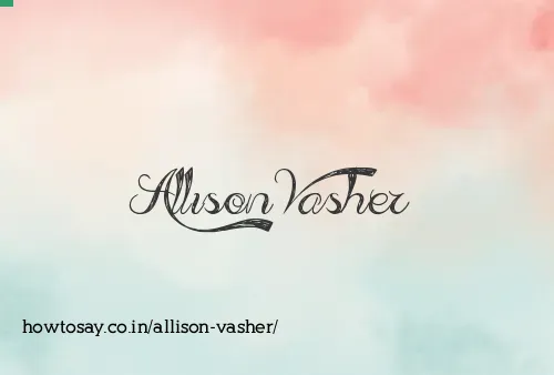 Allison Vasher
