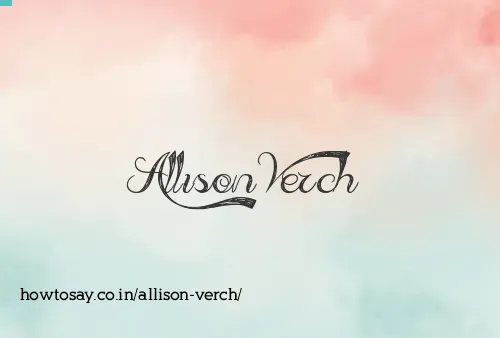 Allison Verch