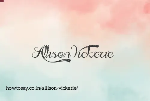 Allison Vickerie