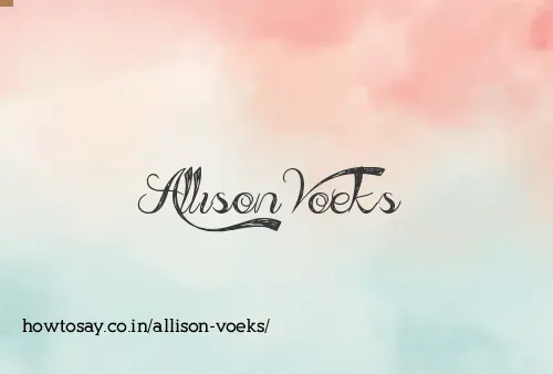 Allison Voeks