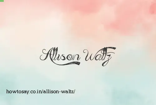 Allison Waltz