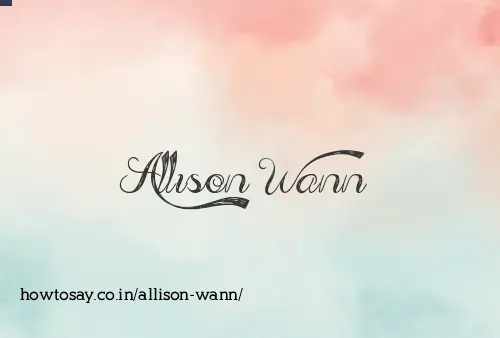 Allison Wann