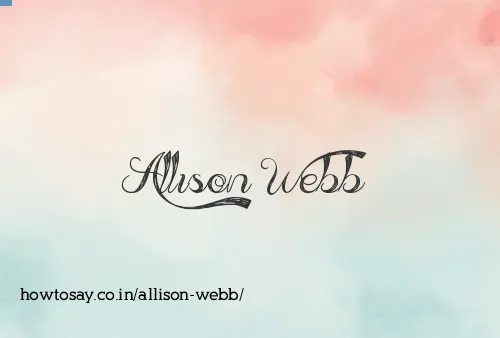 Allison Webb