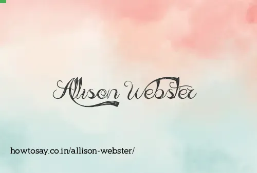 Allison Webster