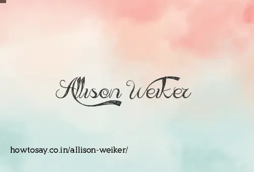 Allison Weiker