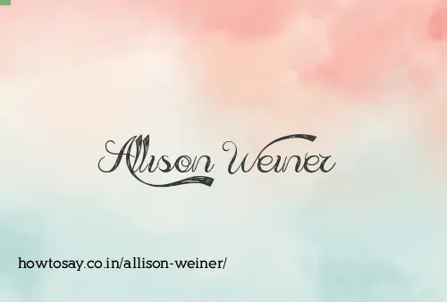 Allison Weiner