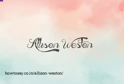 Allison Weston