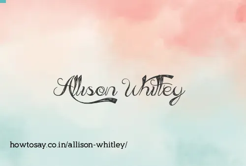 Allison Whitley