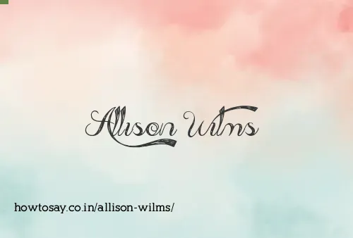 Allison Wilms