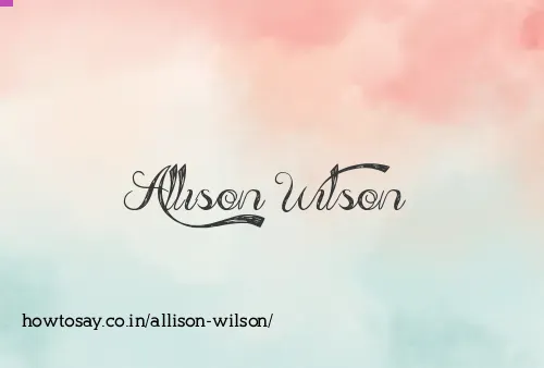 Allison Wilson