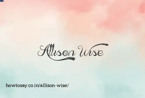 Allison Wise