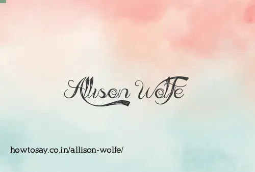 Allison Wolfe