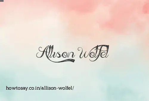 Allison Wolfel