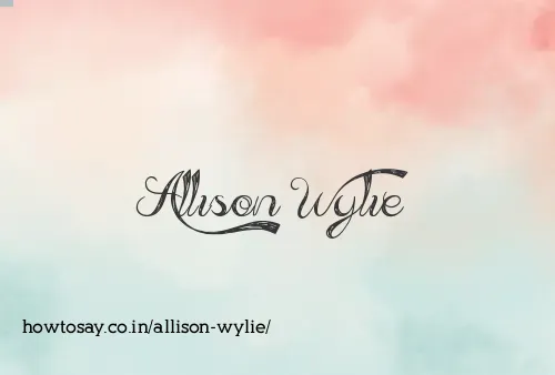 Allison Wylie