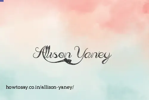 Allison Yaney