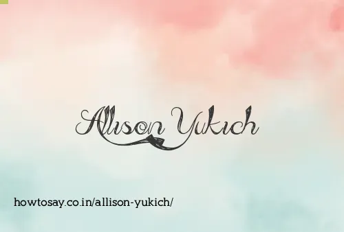 Allison Yukich