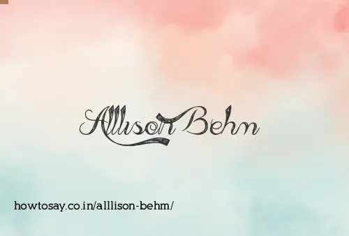 Alllison Behm