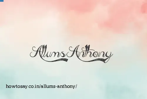 Allums Anthony