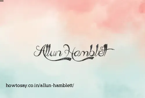 Allun Hamblett