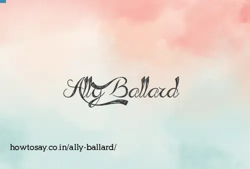 Ally Ballard
