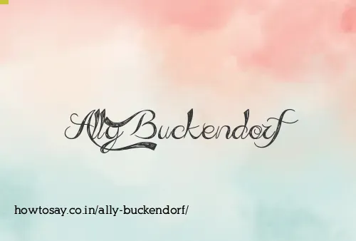 Ally Buckendorf