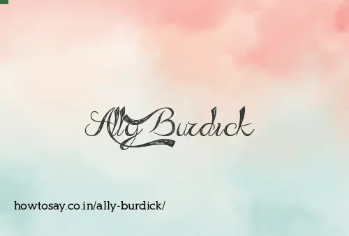 Ally Burdick