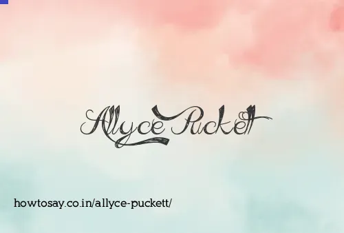 Allyce Puckett