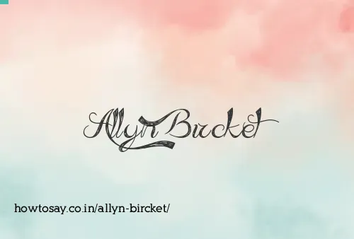 Allyn Bircket