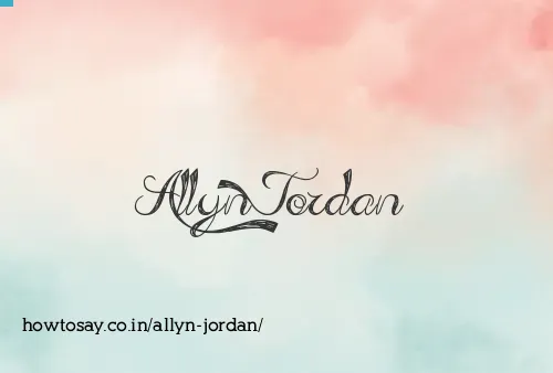 Allyn Jordan