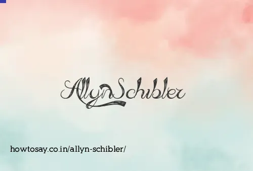 Allyn Schibler