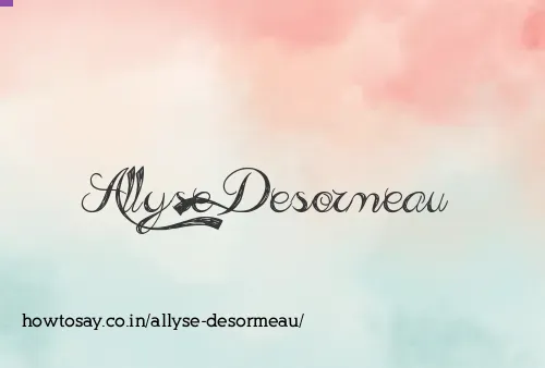 Allyse Desormeau