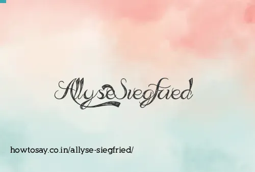 Allyse Siegfried