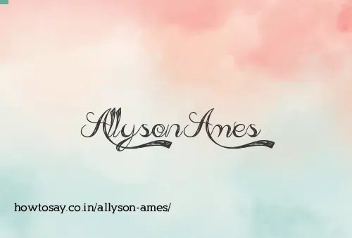 Allyson Ames