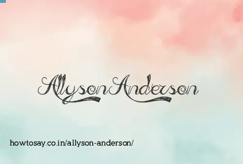Allyson Anderson