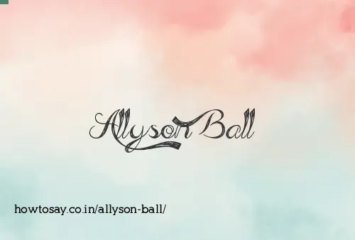 Allyson Ball