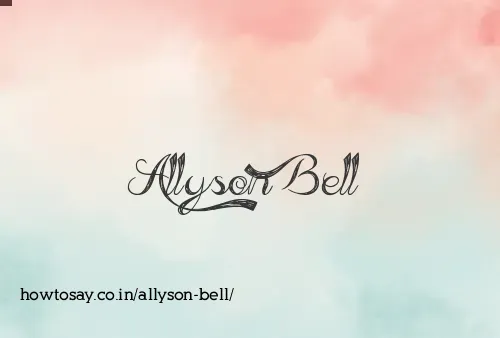 Allyson Bell