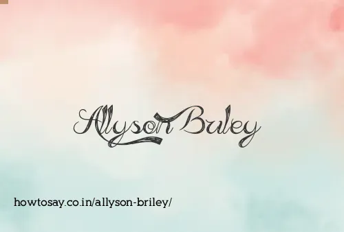 Allyson Briley