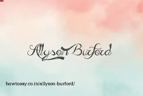 Allyson Burford