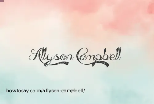 Allyson Campbell