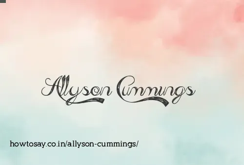 Allyson Cummings