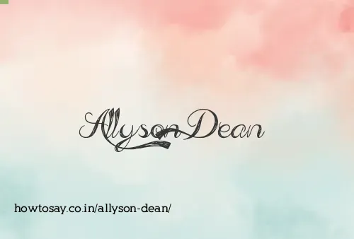 Allyson Dean