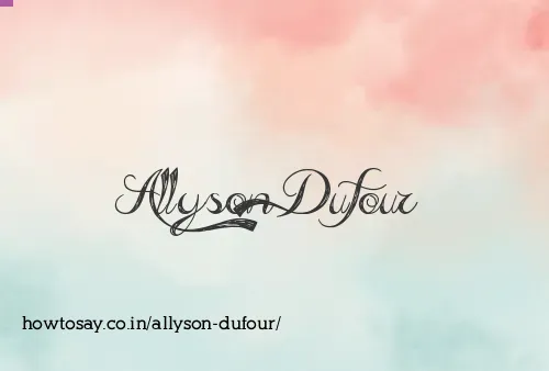 Allyson Dufour